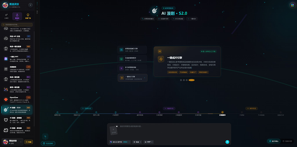 AI漫剧/分镜制作示意